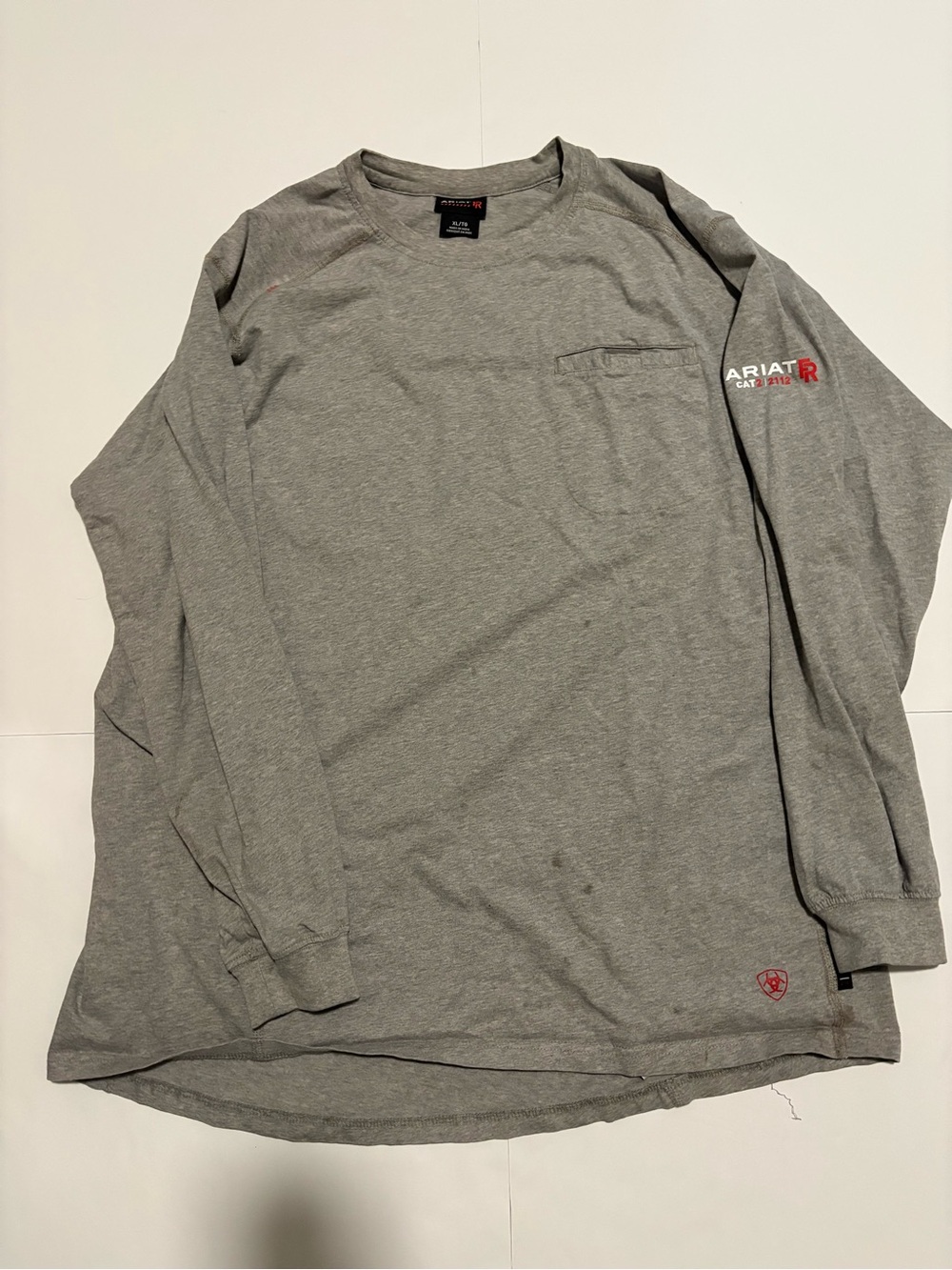 Ariat FR CAT 2 Long Sleeve Flame Resistant Work Shirt Gray XL